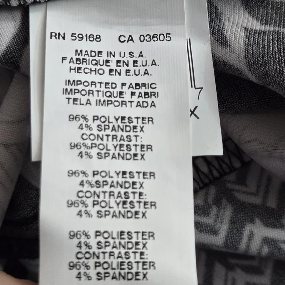 Karen Kane Size 2X Black White  Floral Top Wrinkle Free Tunic - Picture 16 of 16